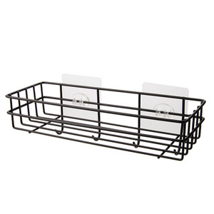 black towel rack warmer / bathroom appliance hook rack bathroom shelf with hook kitchen Storage