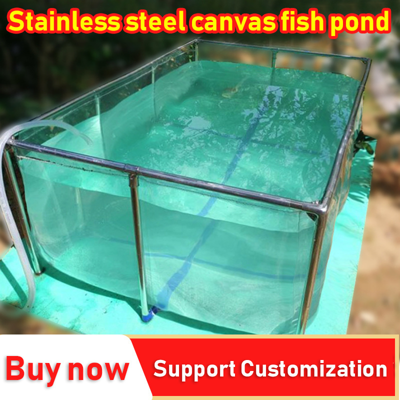 With bracket transparent canvas fish pond,canvas to create fish