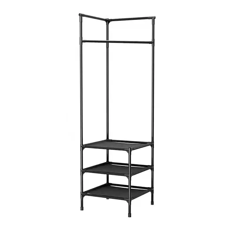 Factory Wholesale bedroom storage shelf open wardrobe hangers standing coat rack