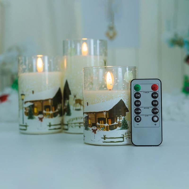 3d real flame electronic candles decor event tables electronic candle flameless led candles