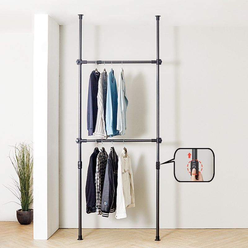 Space saving floor standing clothes hanger clothes stand hanger floor clothing rack