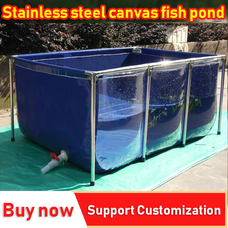 With bracket transparent canvas fish pond,canvas to create fish