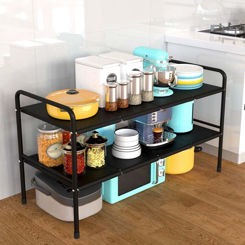 Adjustable multifunctional stainless steel shelf organizer rack sink dish rack for kitcehn telescopic rack in sink