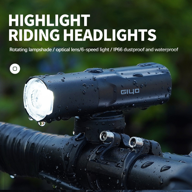 GIYO M400/600/800 USB rechargeable intelligent bicycle front handlebar bike bicycle smart light led bike wholesales