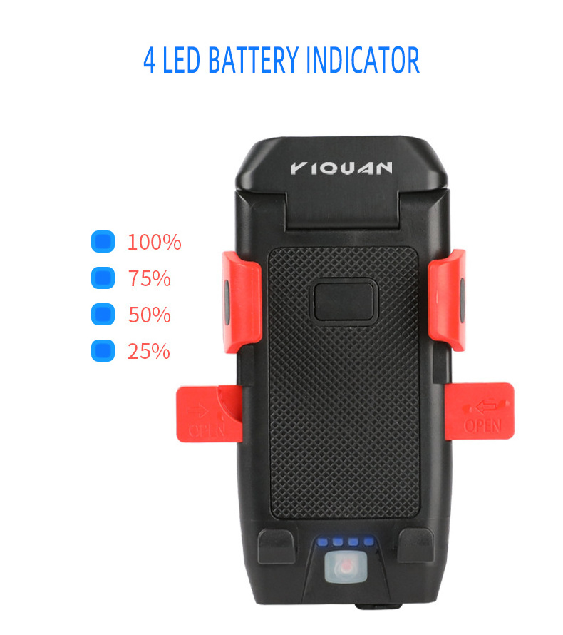 Bike Horn and Light Phone Holder All in One Multi Function Bicycle Lights Lamp Front Light LED Bell Handlebar Mount