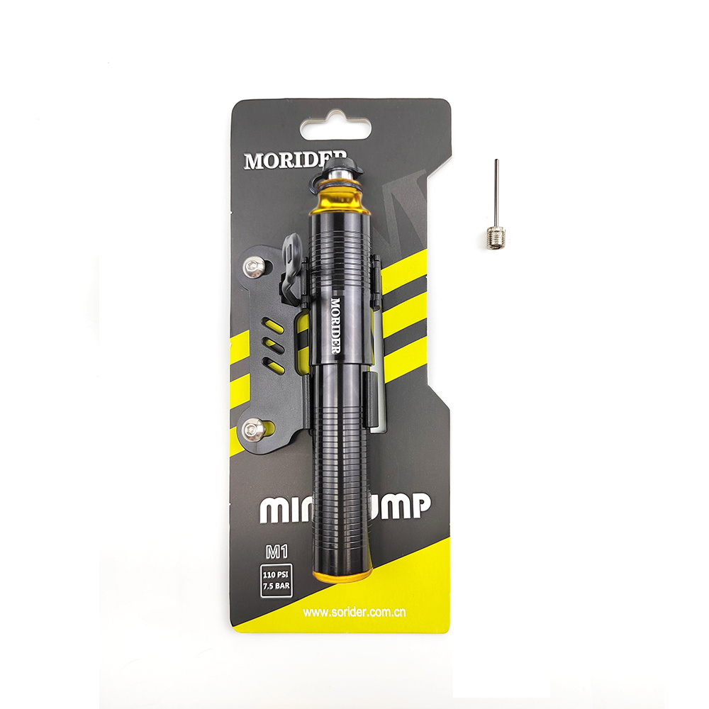 MORIDER MTB Road Bike Tire 110PSI Aluminum Alloy Hand Pump Outdoor Cycling For Bicycle Ball Portable Mini Manual Air Inflator