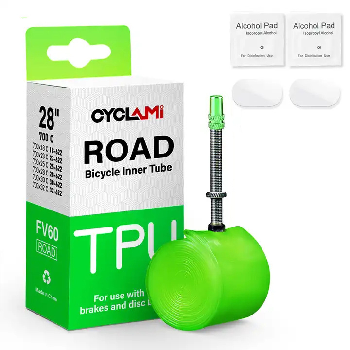 CYCLAMI 38g Road Bike Bicycle TPU Inner Tire 700C  45mm 60mm 80mm French Valve MTB Bicycle Inner Tube