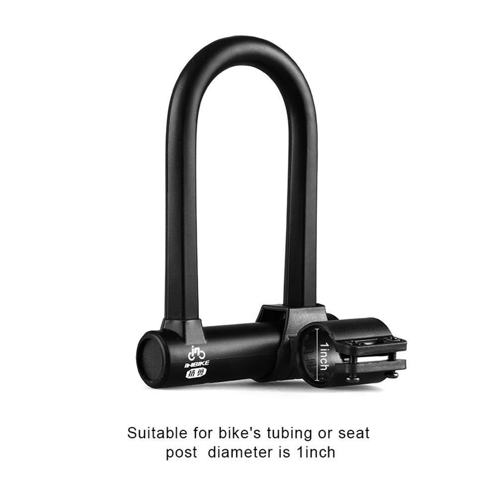 Bicycle U Lock Bike Lock High Security Anti-theft Mountain Scooter Electric Folding E-Bike Cycling Lock with Cable