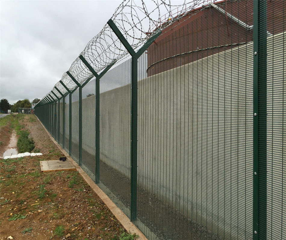 Secure-wall Anti Climb 358 Welded Mesh Security Fence with Y Post Customized