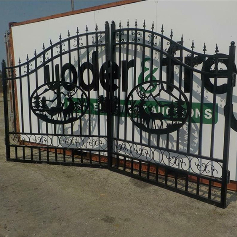 Customized cattle yards fence panels 16/20' greatbear wrought iron fences and gates for houses