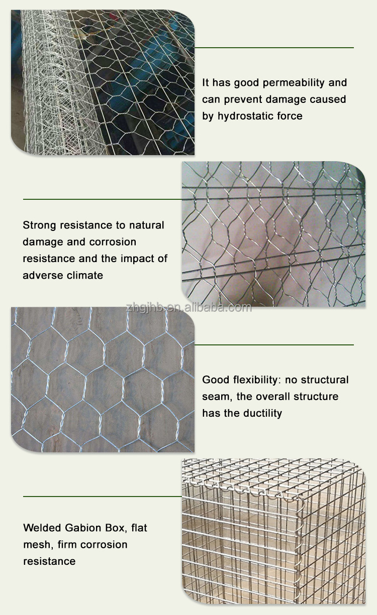 Hot Sale Hot dip galvanized 1x1x0.5m Gabion Welded Wire Mesh Box Stone Gabion Retaining Wall