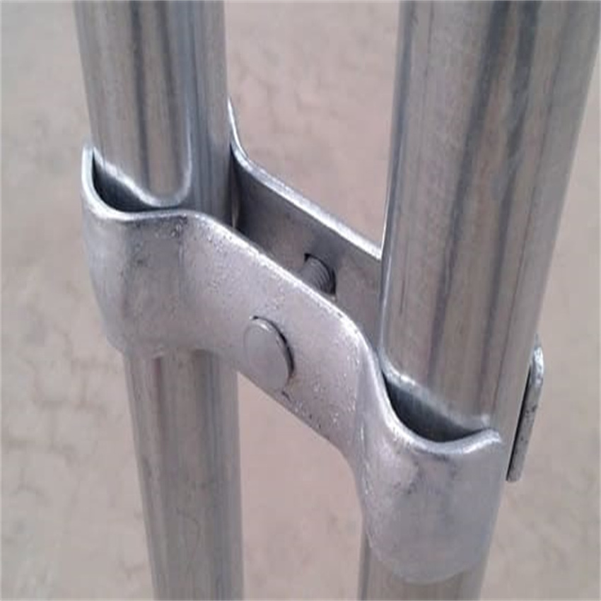 Temporary modular security fencing sustainable temp metal fence clamps for sale