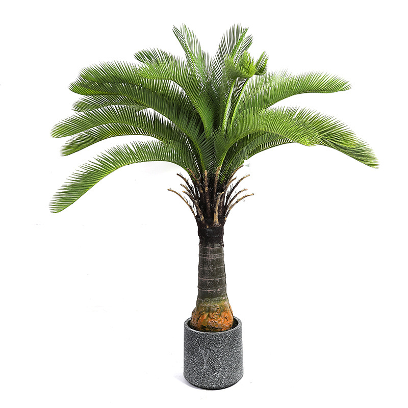 1.6m/5ft 1.3m/4ft Factory Direct Sale Multipurpose Decor Artificial Cycas Revoluta Landscape Prop Tree Movable Tree