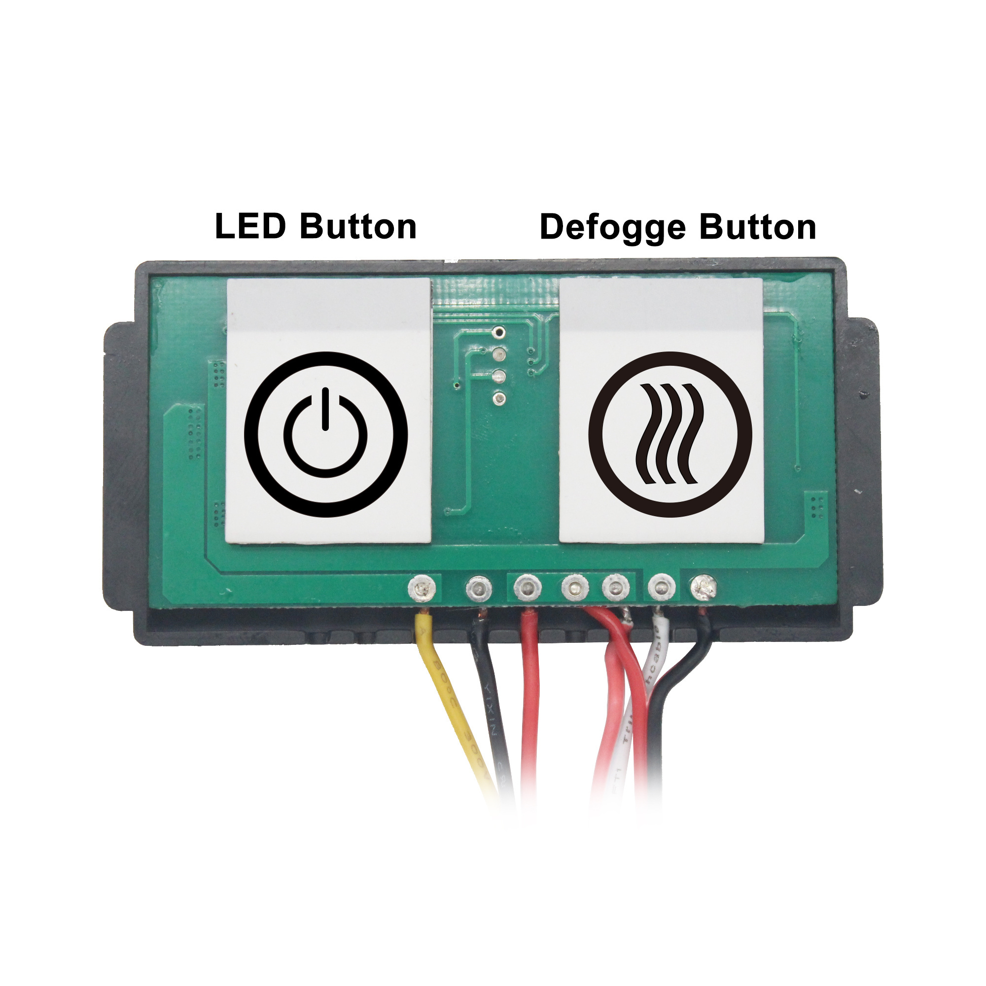 defogger on/off CCT mirror led touch sensor switch