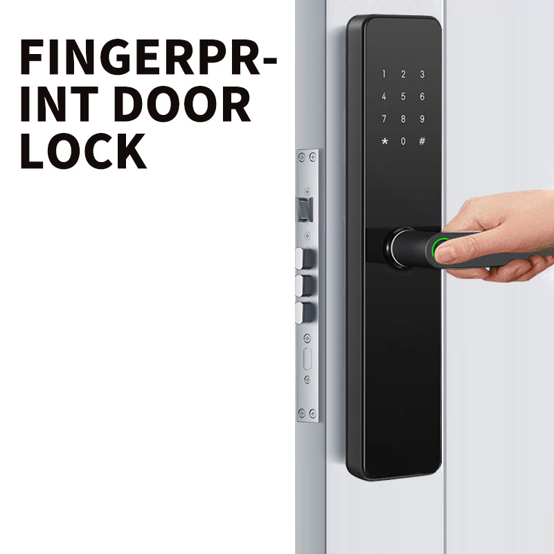 Smart Home Hotel Door Digital Lock Fingerprint Passcode Card Smart Door Locks Front Smart Life Door Lock