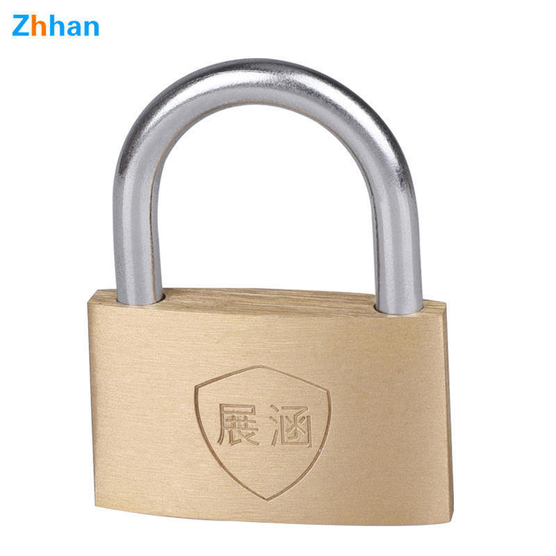 Hot Selling Gold Brass Lock Copper Padlock For Bag Suitcase Cabinet Locker Hardened Brass Padlock With Keys