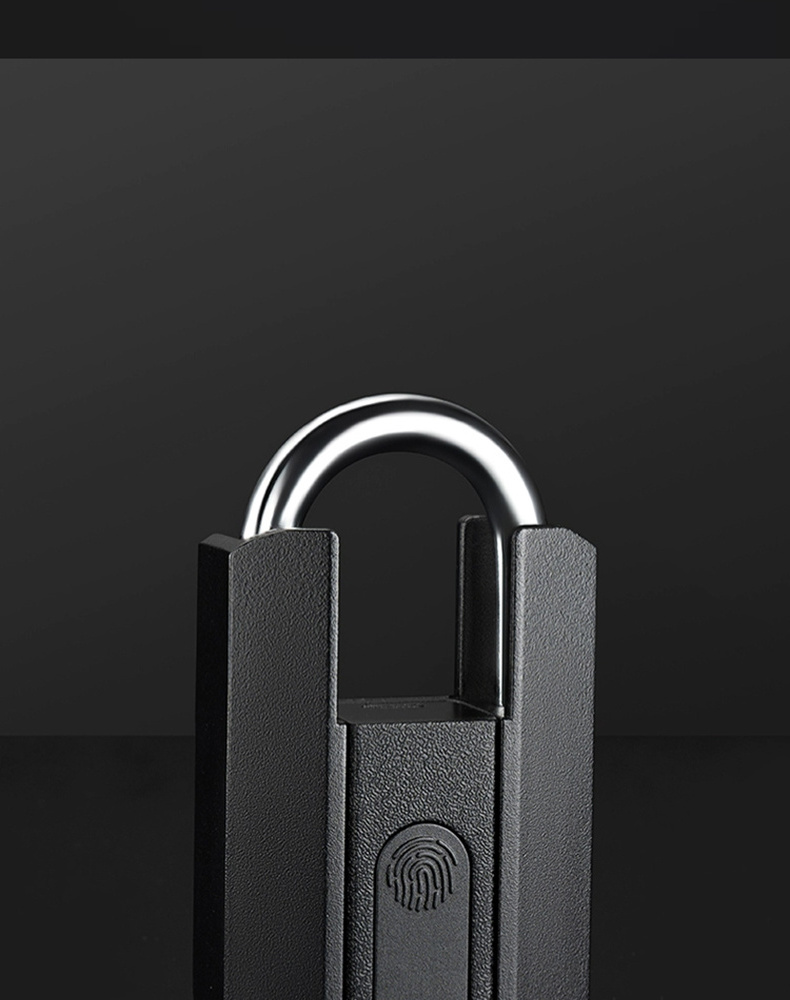 High Quality Fingerprint Smart Padlock Waterproof Bluetooth Luggage Fingerprint Smart Outdoor Padlock