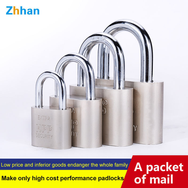 Wholesale Housing Waterproof Padlock Metal Iron Padlock Hardened Steel Protect Removable Shackle Iron Padlock Lock With Key