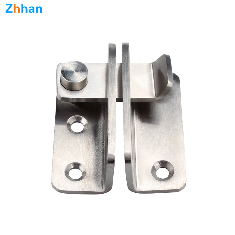 Zhanhan Slide Bolt Door Lock Gate Latch Tiny Padlock Hasp, Stainless Steel Brushed