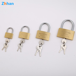 2024 Top cheap price new type full copper lock core safety solid hardened brass padlock with keys