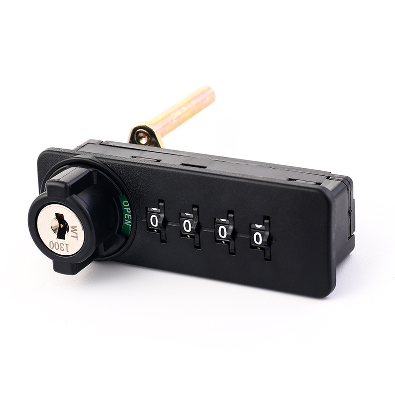 High security 4-digit password lever zinc alloy master key combination lock for Drawer/Donation Box Locker