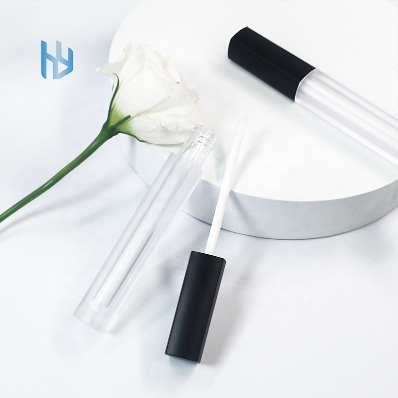 hot sale fancy liquid lipstick tube high quality lipgloss container custom logo empty plastic lip gloss tube with brush