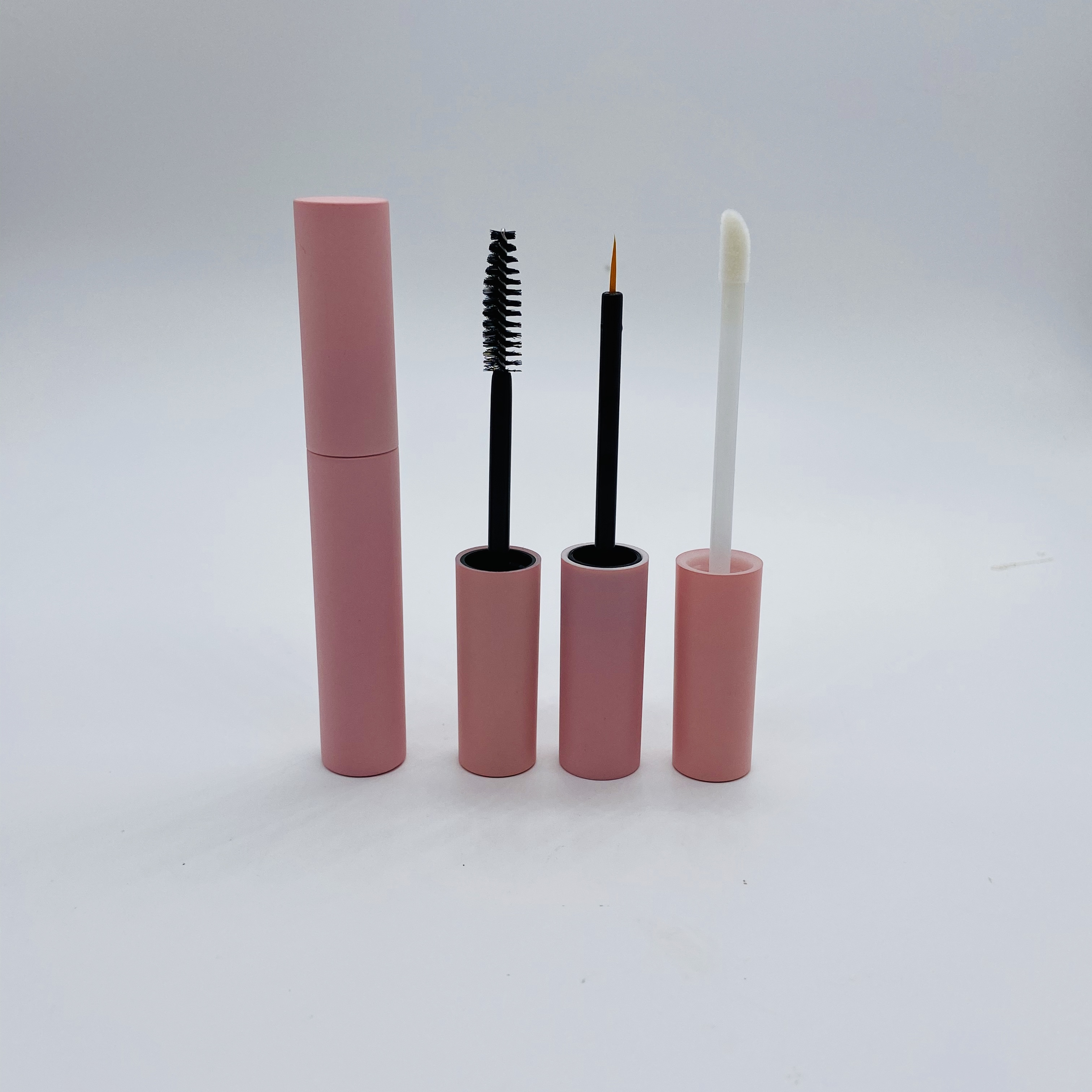 New product make up cosmetic bottle all pink empty mascara tubes with brush