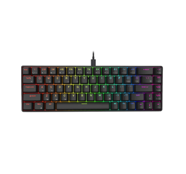 cheap mechanical keyboard K68 ANSI 68 keys 65% layout KTT switch abs keycaps