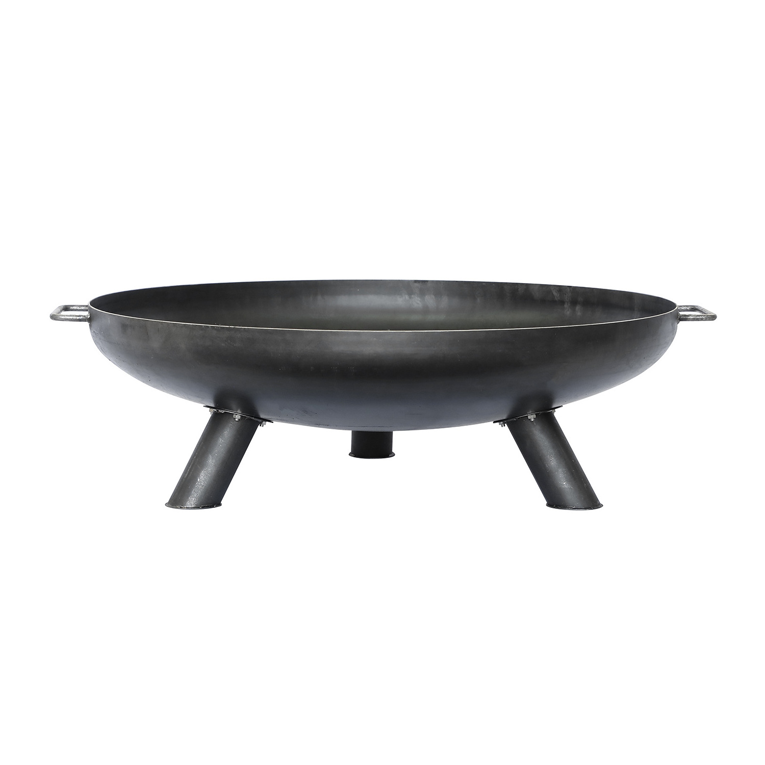 Customized outdoor steel fire pit bowl with BBQ grill