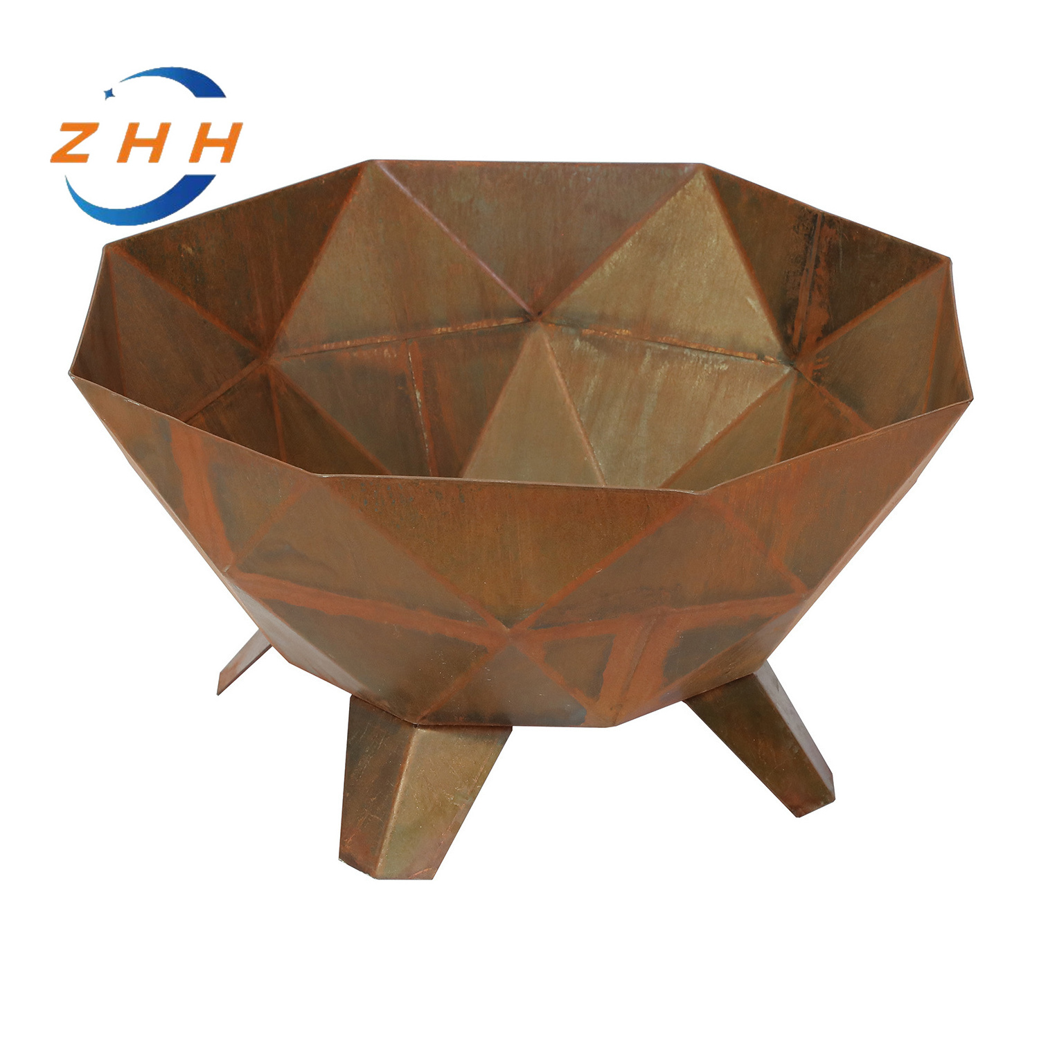 Corten Steel BBQ Grills Fire Pit Table for Outdoor Backyard