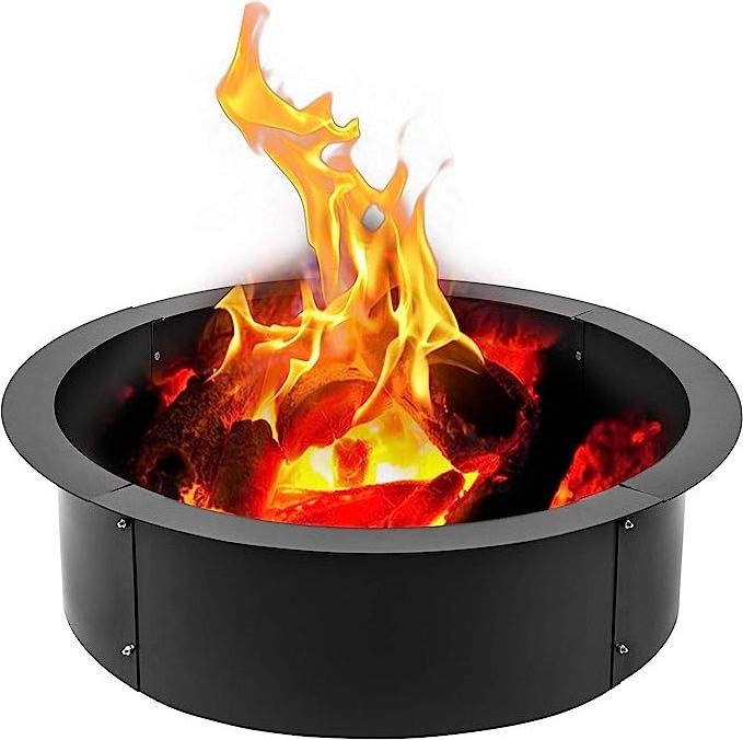 Fire Outdoor Pits Liner Portable Camping Fire Wood Burning Heater Metal Fire Pit Ring with OEM Design