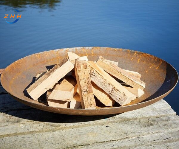 150cm Corten Steel Extra Large Fire Pit And Water Bowl