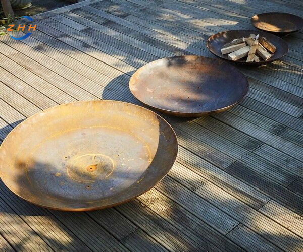 150cm Corten Steel Extra Large Fire Pit And Water Bowl