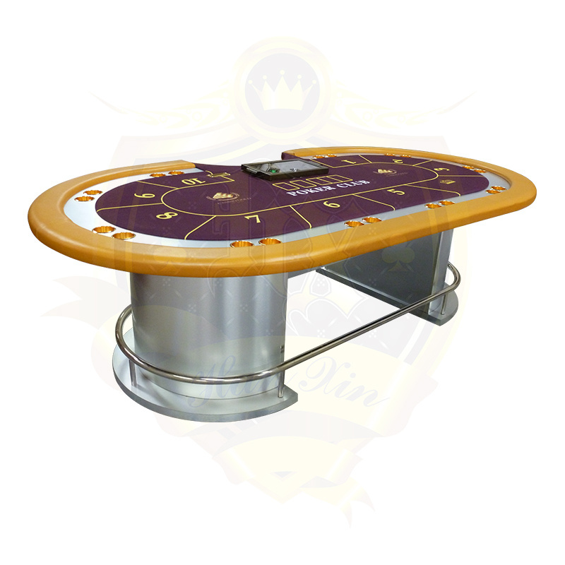 Poker Table Casino Texas Hold'em Poker Table with Chip Tray For Poker Tournament