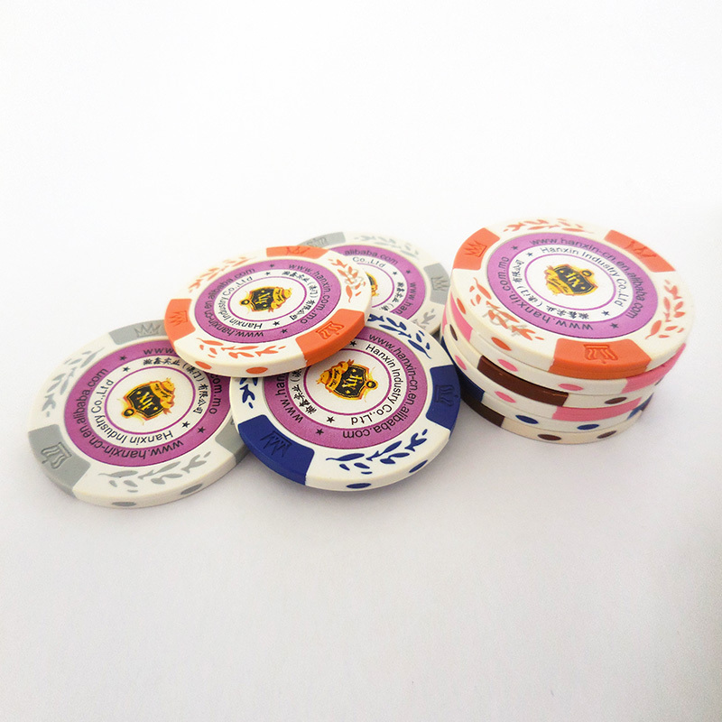 In Stock Pure Clay Poker Chips Tournament Set 1000 Chips Without Sticker Clay Casino Chips