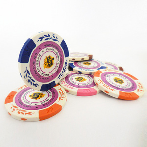 In Stock Pure Clay Poker Chips Tournament Set 1000 Chips Without Sticker Clay Casino Chips