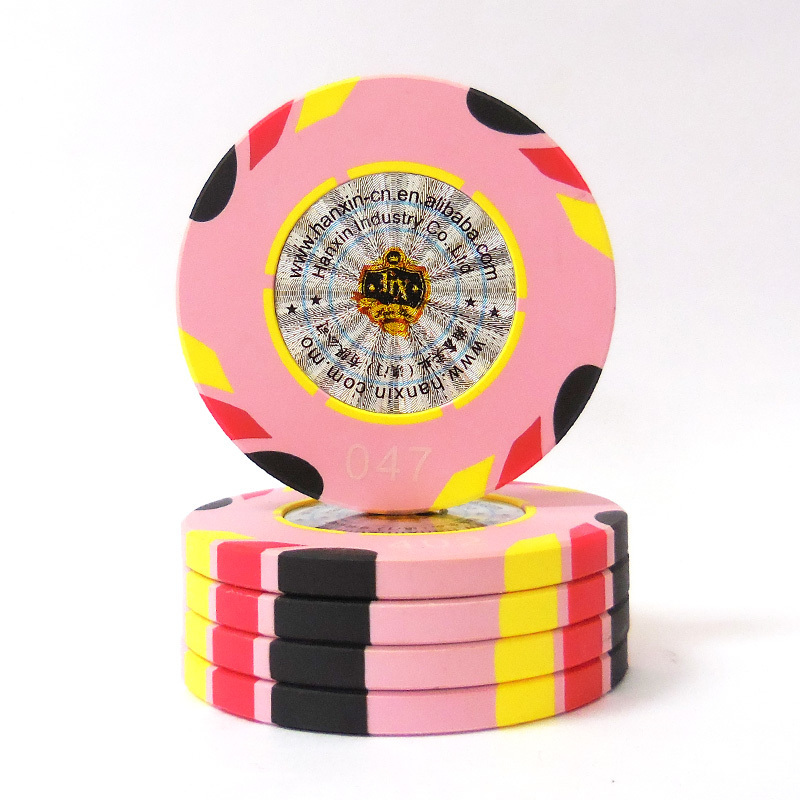 High Quality Nylon Casino Chip Custom Fichas Numeradas De Cash Poker Chip