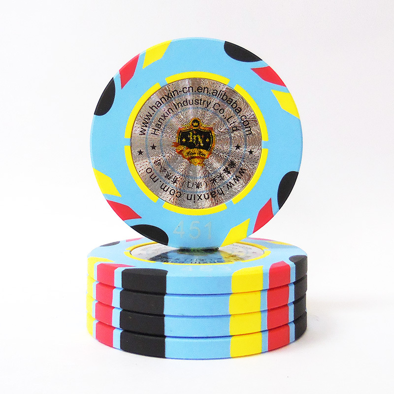 High Quality Nylon Casino Chip Custom Fichas Numeradas De Cash Poker Chip