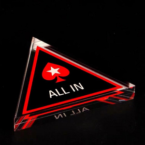 Casino Stuff Poker All In Triangle Acrylic Material Poker Button