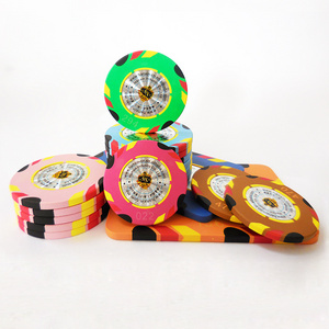 Casino Token Chips Set Anti counterfit Hologram Poker Chips