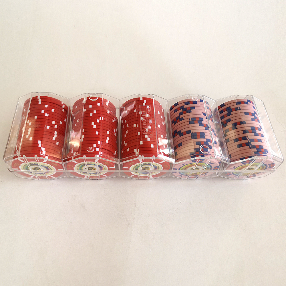 Poker Chip Acrylic Box 46mm Tray Poker Case