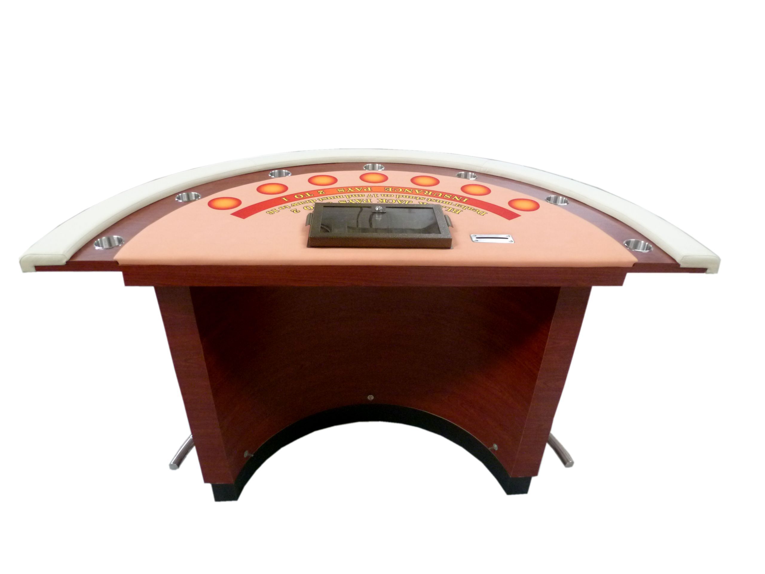 Custom Casino Blackjack Table Modern Wood Poker Table With Hard Top