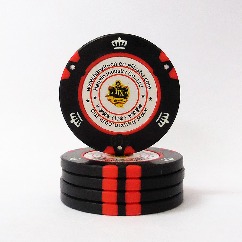 Luxury Crown Poker Chips Chips Fichas De Poker Custom Metal 14g 40mm(dia.) 5000PCS HX-C010 CN;GUA Hanxin Customized Color ABS