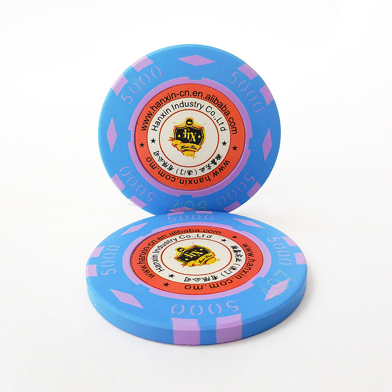 Custom Tri Color Custom Clay Poker Chips Set 500