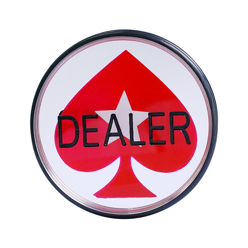 Clear Acrylic Poker Gaming Dealer Button High Quality Transparent Dealer Button