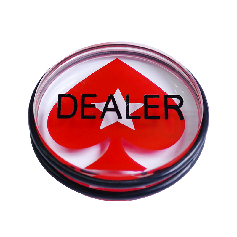 Clear Acrylic Poker Gaming Dealer Button High Quality Transparent Dealer Button