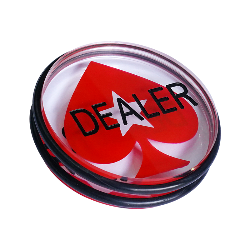 Clear Acrylic Poker Gaming Dealer Button High Quality Transparent Dealer Button