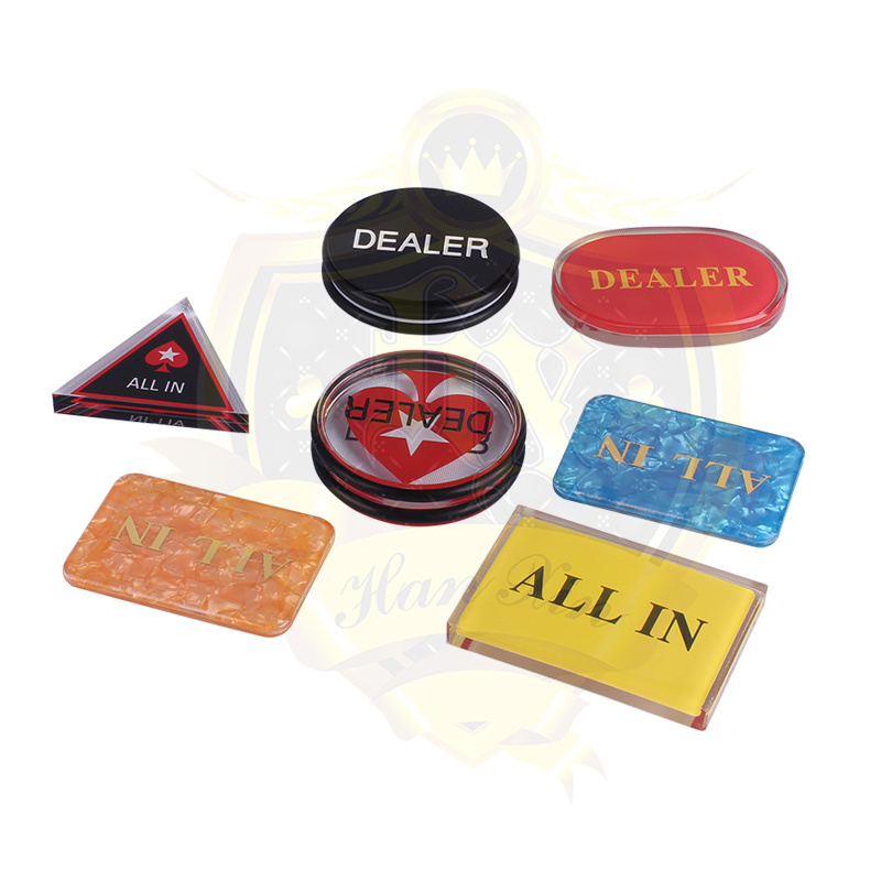 Wholesales All Kinds of Markers for Poker Games Dealer Button All In Maker