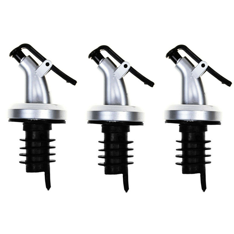 Oil Bottle Stopper Lock Plug Seal Leak-proof Food Grade Rubber Nozzle Sprayer Liquor Dispenser Wine Pourer Kitchen Bar Tool