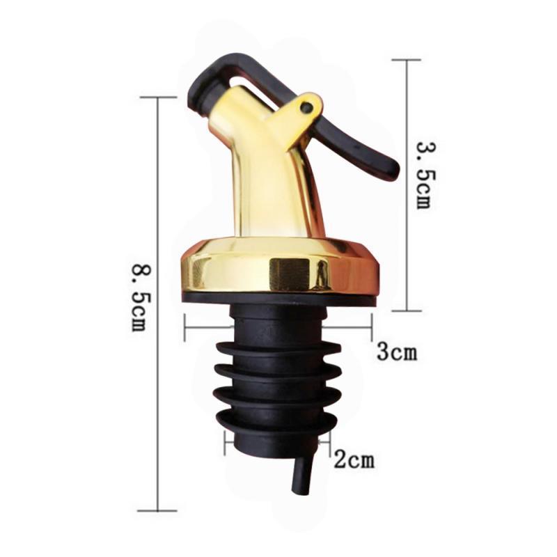 Oil Bottle Stopper Lock Plug Seal Leak-proof Food Grade Rubber Nozzle Sprayer Liquor Dispenser Wine Pourer Kitchen Bar Tool